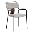 Couva Dining Chair (Set of 2) Gray Tweed