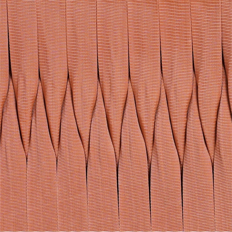 ZUO Rova Solid Wood with Synthetic Rattan Weave Lounge Chair in Terracotta