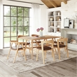 Peker Dining Chair (Set of 2) Brown & Natural