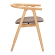 Peker Dining Chair (Set of 2) Brown & Natural