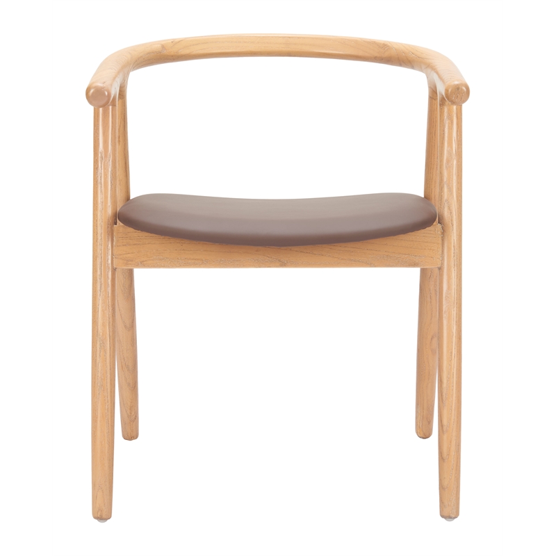 Peker Dining Chair (Set of 2) Brown & Natural