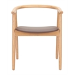 Peker Dining Chair (Set of 2) Brown & Natural