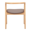 Peker Dining Chair (Set of 2) Brown & Natural