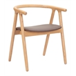 Peker Dining Chair (Set of 2) Brown & Natural