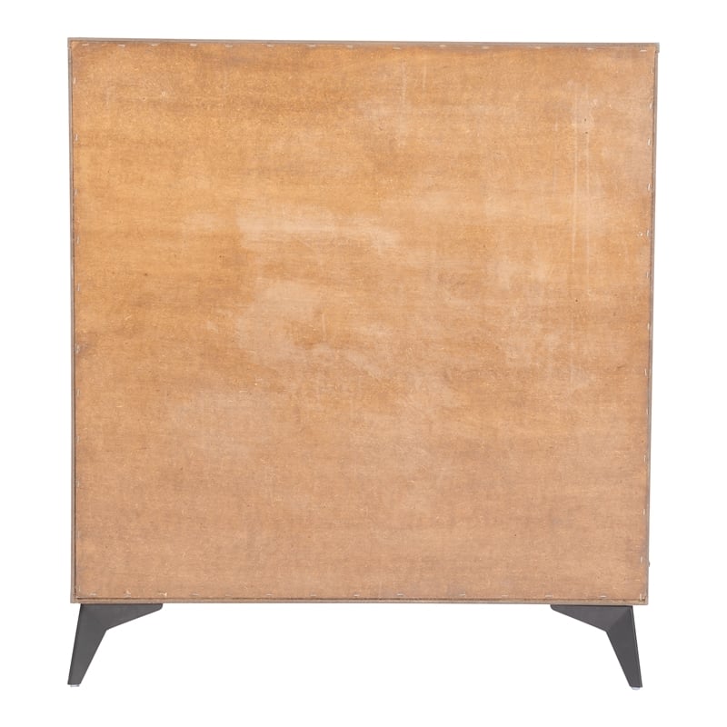Zarif Chest Black & Walnut