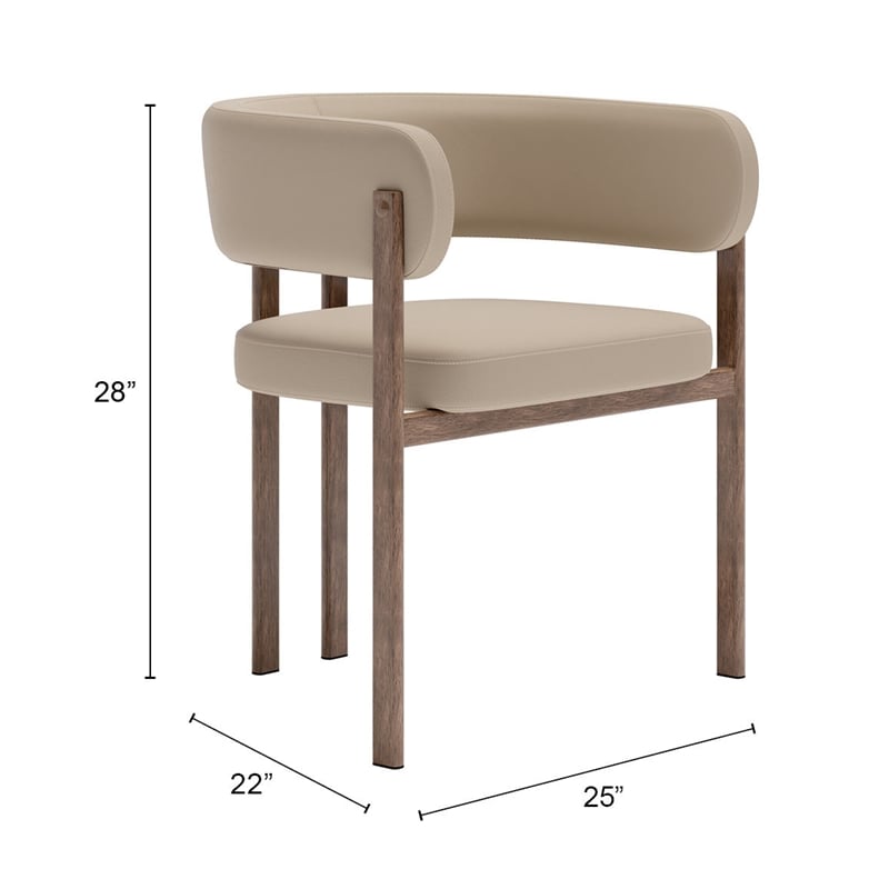 Ruge Dining Chair (Set of 2) Beige