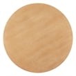 ZUO Tabi Solid Elm Wood Round Dining Table in Brown