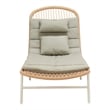 ZUO Skim Powder Coated Aluminum Chaise Lounge in Multi-Color