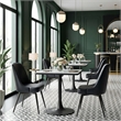 Keppel Swivel Dining Chair (Set of 2) Black