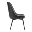 Keppel Swivel Dining Chair (Set of 2) Black