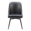 Keppel Swivel Dining Chair (Set of 2) Black