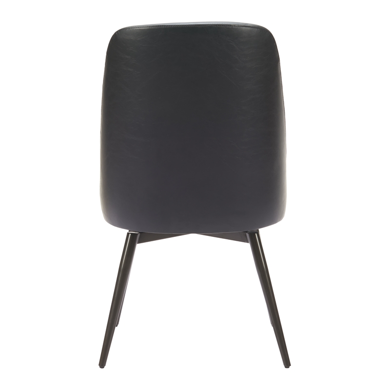 Keppel Swivel Dining Chair (Set of 2) Black