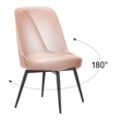 Keppel Swivel Dining Chair (Set of 2) Brown