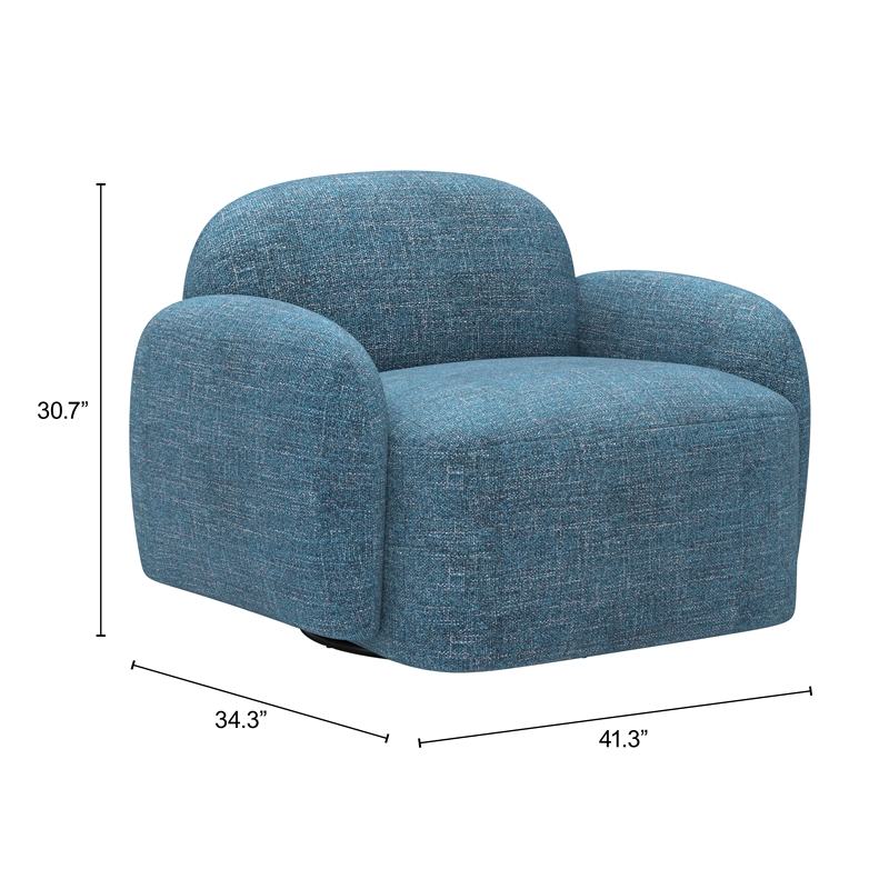 Cleo Swivel Chair Blue