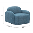 Cleo Swivel Chair Blue