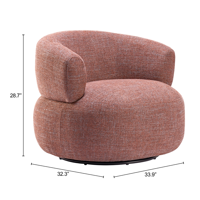 Venezia Swivel Chair Brown