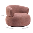 Venezia Swivel Chair Brown
