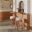 Nade Barstool (Set of 2) Beige & Walnut