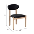 Rilou Dining Chair (Set of 2) Black & Natural