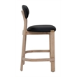 Rilou Counter Stool (Set of 2) Black & Natural
