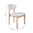 Rilou Dining Chair (Set of 2) White & Natural