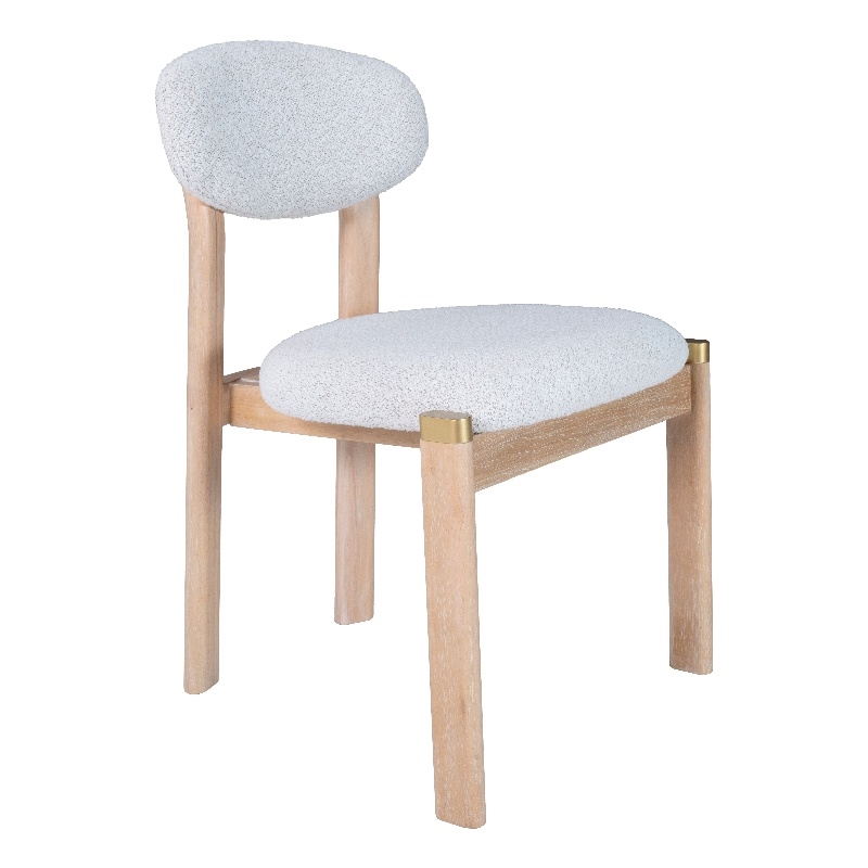 Rilou Dining Chair (Set of 2) White & Natural
