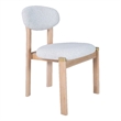 Rilou Dining Chair (Set of 2) White & Natural