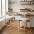 Rilou Counter Stool (Set of 2) White & Natural
