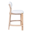 Rilou Counter Stool (Set of 2) White & Natural