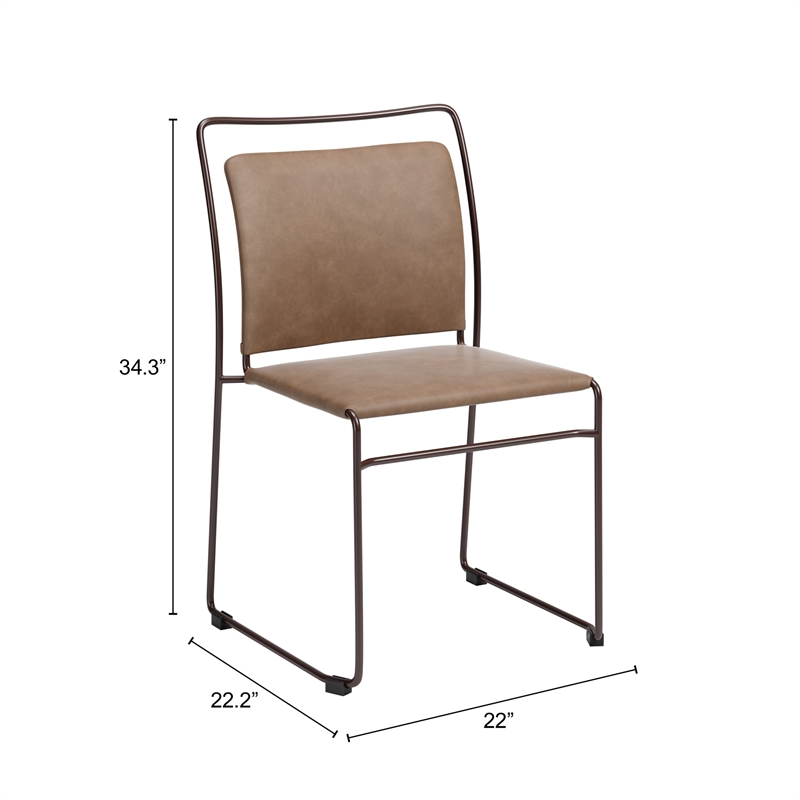 Verbena Dining Chair (Set of 2) Brown