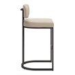 Velar Barstool (Set of 2) Beige & Gray