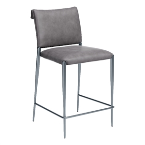 Freesia Counter Stool (Set of 2) Charcoal Gray