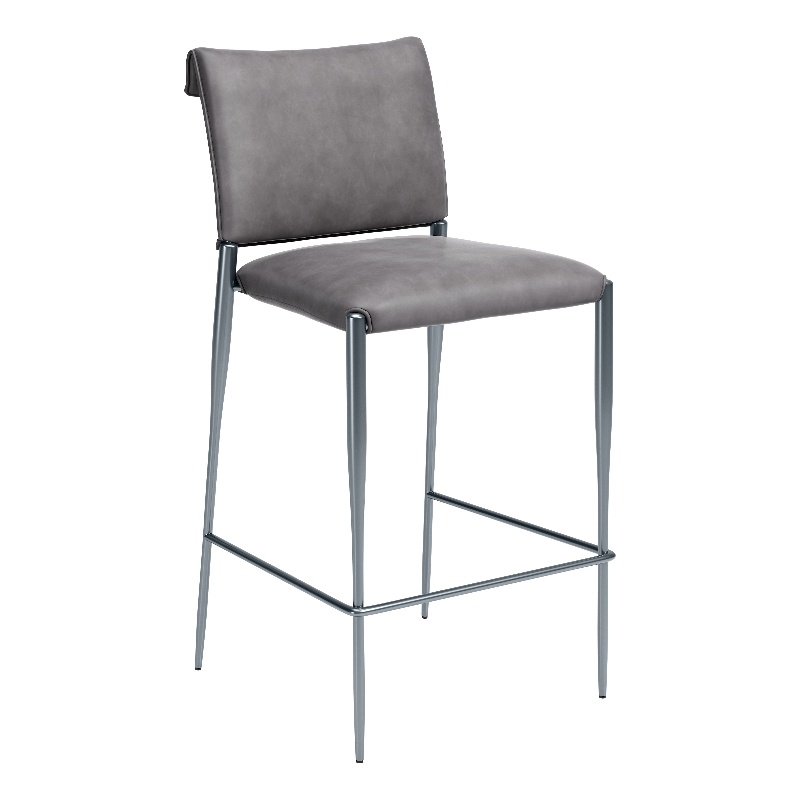 Freesia Barstool (Set of 2) Charcoal Gray