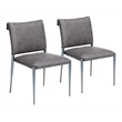 Freesia Dining Chair (Set of 2) Charcoal Gray