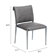 Freesia Dining Chair (Set of 2) Charcoal Gray