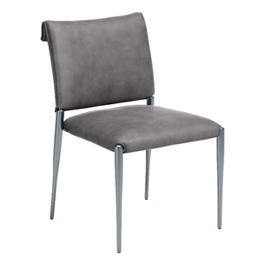 Freesia Dining Chair (Set of 2) Charcoal Gray