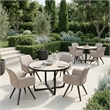 Sieve Swivel Dining Chair (Set of 2) Beige