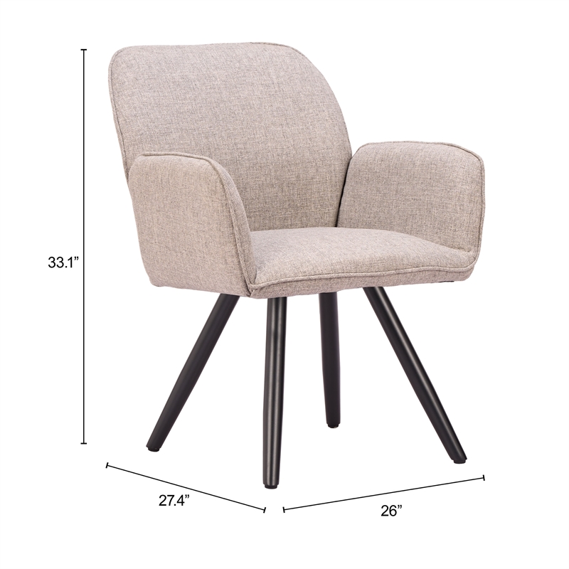 Sieve Swivel Dining Chair (Set of 2) Beige