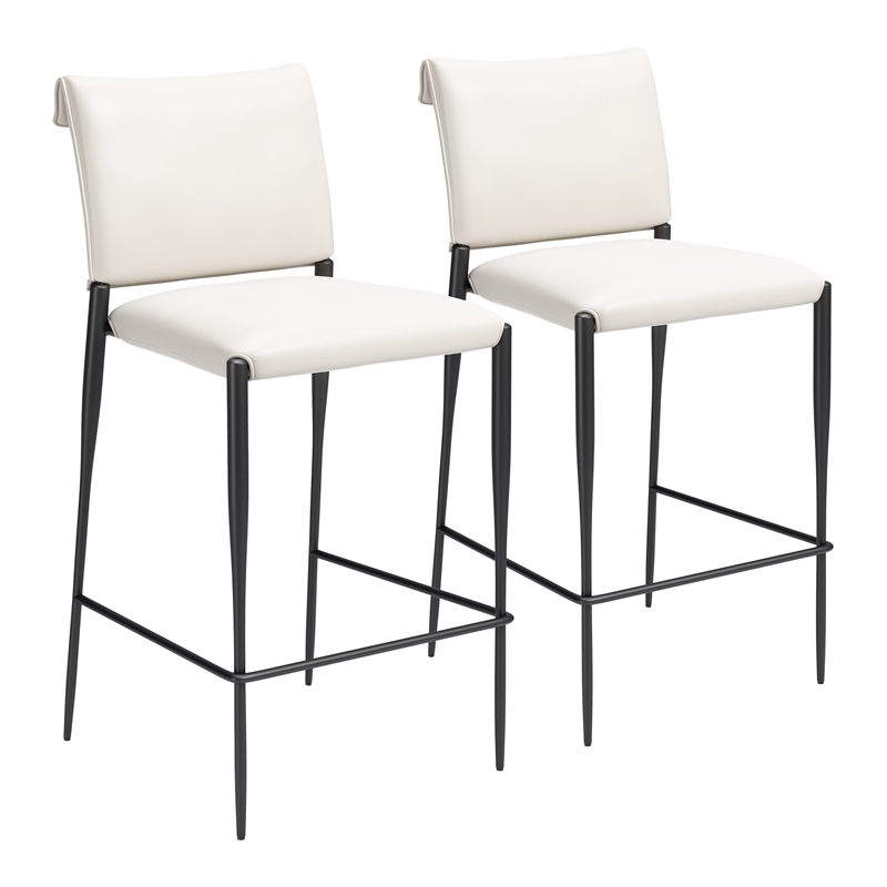 Freesia Barstool (Set of 2) White