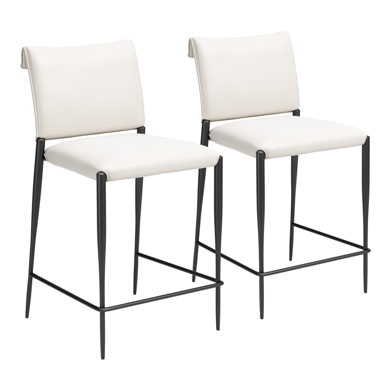 Freesia Counter Stool (Set of 2) White
