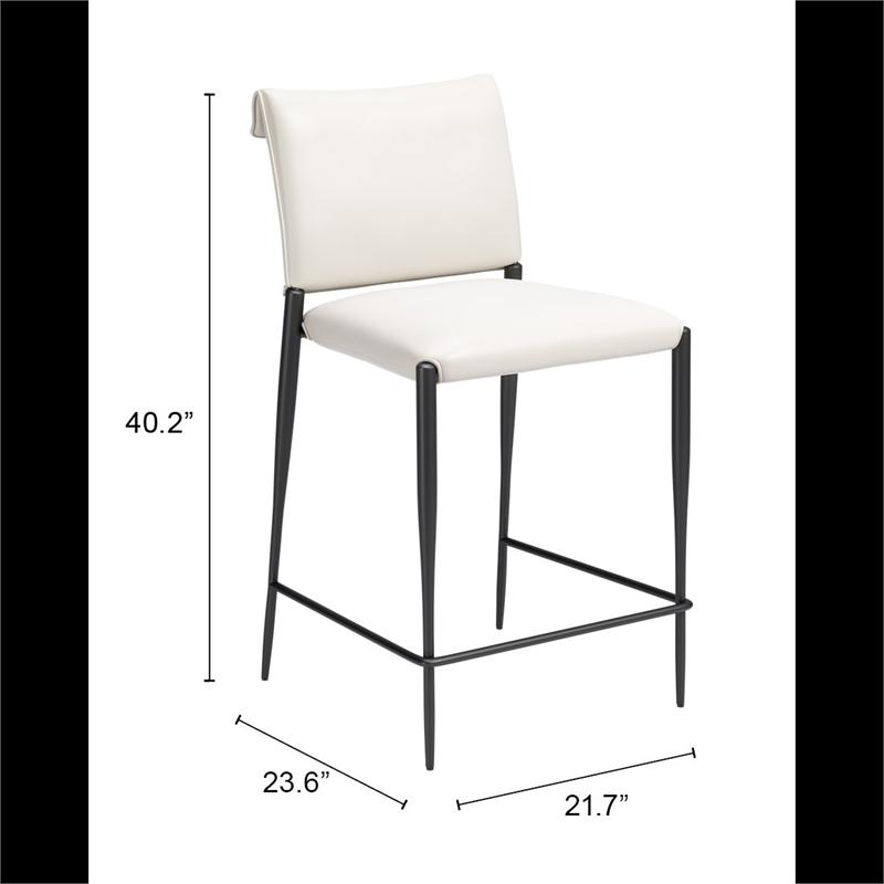 Freesia Counter Stool (Set of 2) White