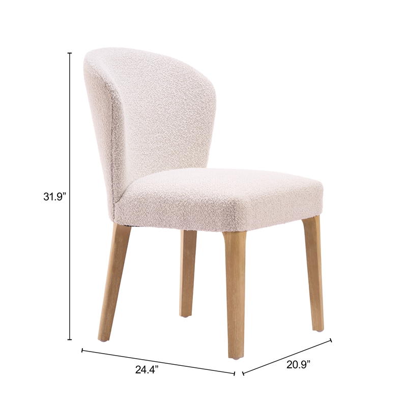 Mondstein Dining Chair (Set of 2) Ivory