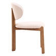 Rosetta Dining Chair (Set of 2) Beige & Walnut