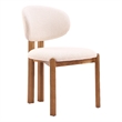 Rosetta Dining Chair (Set of 2) Beige & Walnut