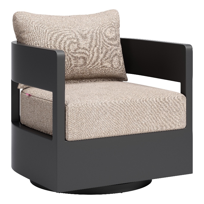 Foret Swivel Chair Black