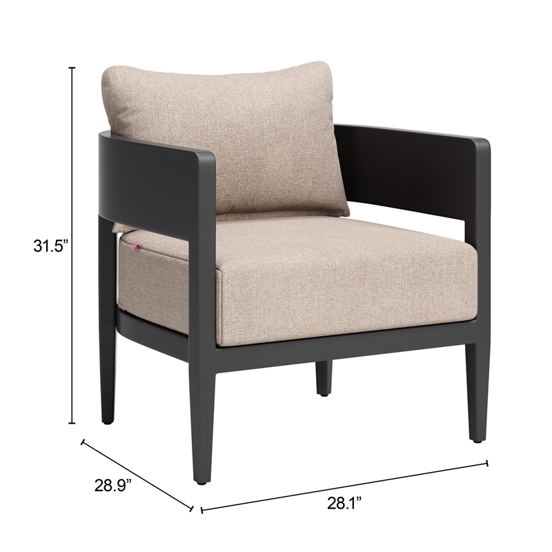 Foret Armchair Black