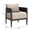 Foret Armchair Black