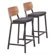 Ardenne Counter Stool (Set of 2) Black & Brown