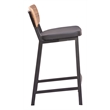 Ardenne Counter Stool (Set of 2) Black & Brown