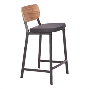 Ardenne Counter Stool (Set of 2) Black & Brown